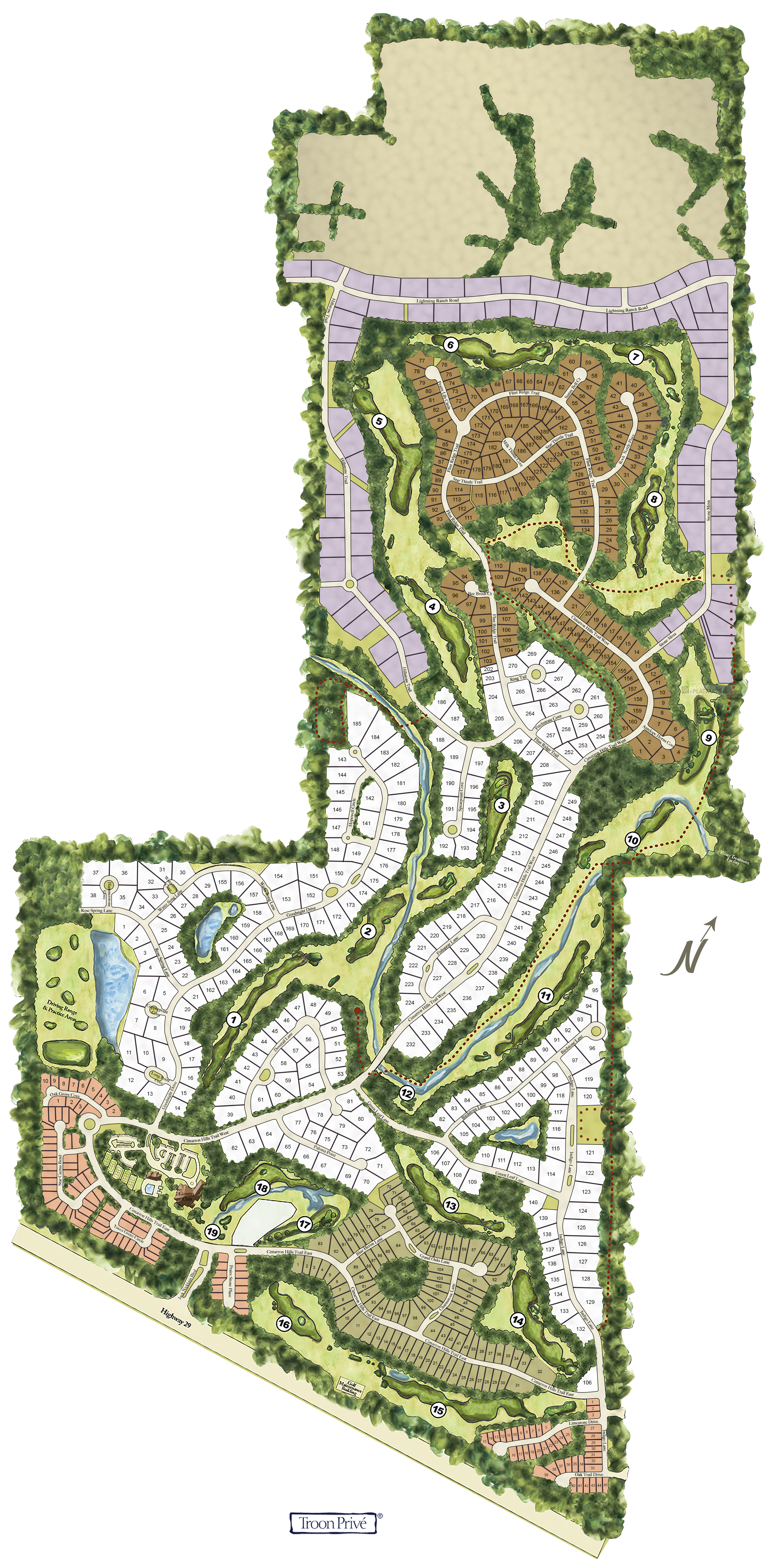 Artist Rendering Portfolio Cimarron Country Club Texas